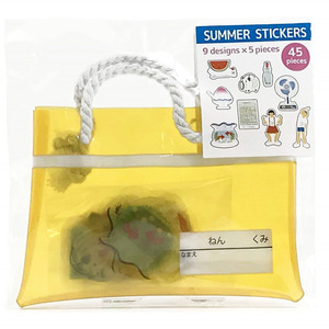 여름 클리어 씰 미니어쳐 비닐백 세트 - 일본소품