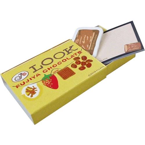 [fujiya] 후지야 상자 수납 포스트잇 메모 - LOOK 초콜릿
