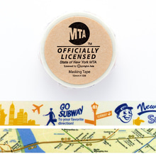 MTA 뉴욕시 교통국 마스킹 테이프 - train/map