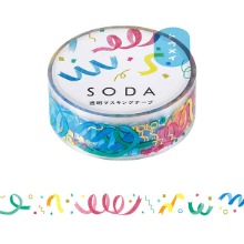 SODA 금박 투명 마스킹 테이프 15mm - 파티